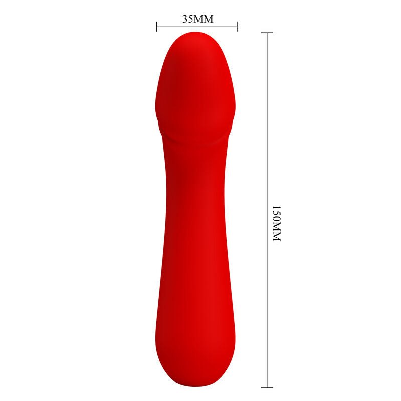 PRETTY LOVE - VIBRATEUR RECHARGEABLE CETUS ROUGE - 7eme ciel