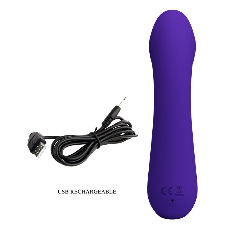 PRETTY LOVE - VIBRATEUR RECHARGEABLE CETUS VIOLET - 7eme ciel