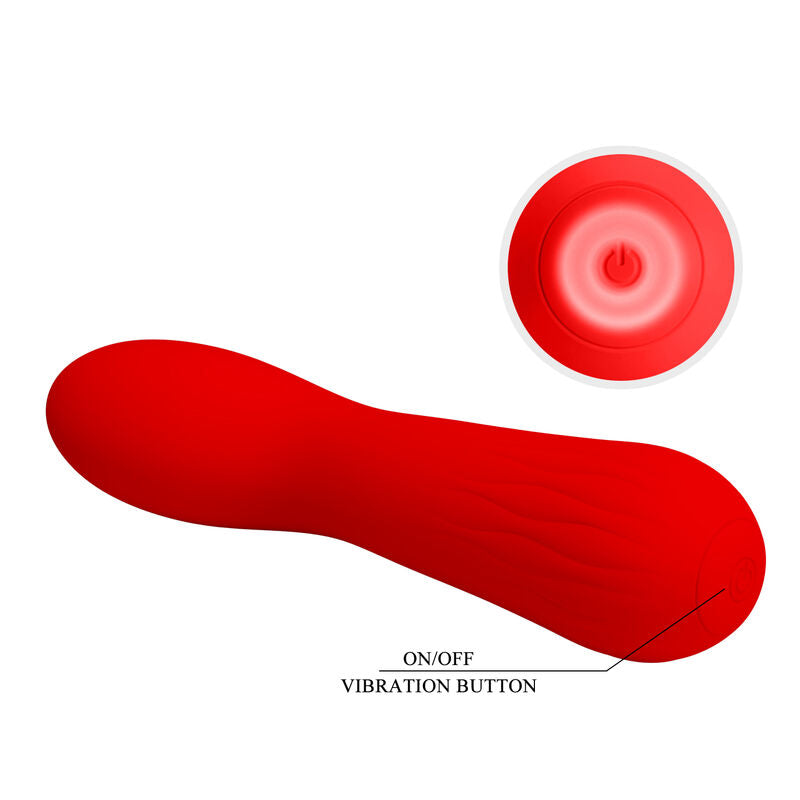 PRETTY LOVE - VIBRATEUR RECHARGEABLE FAUN ROUGE - 7eme ciel