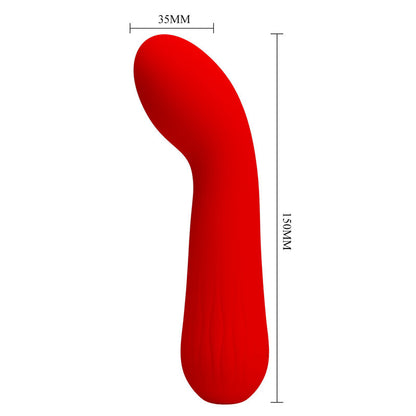 PRETTY LOVE - VIBRATEUR RECHARGEABLE FAUN ROUGE - 7eme ciel
