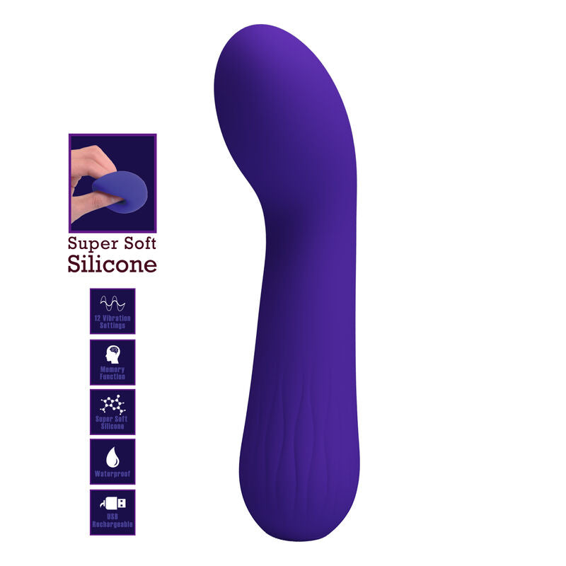 PRETTY LOVE - VIBRATEUR RECHARGEABLE FAUN VIOLET - 7eme ciel