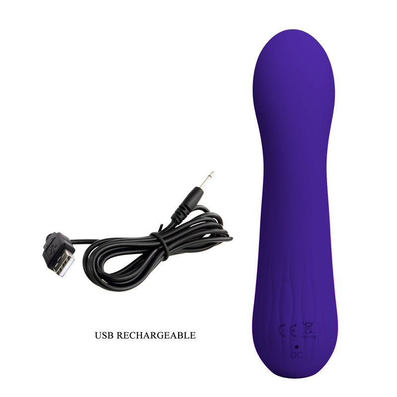 PRETTY LOVE - VIBRATEUR RECHARGEABLE FAUN VIOLET - 7eme ciel