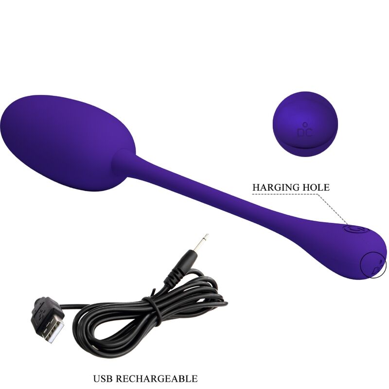 PRETTY LOVE - OEUF VIBRANT RECHARGEABLE KNUCKER VIOLET - 7eme ciel