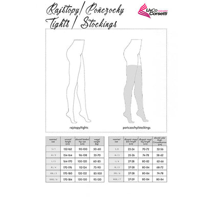 LIVCO CORSETTI FASHION - BAS LAMEAN LC XG044 NOIR TAILLE UNIQUE