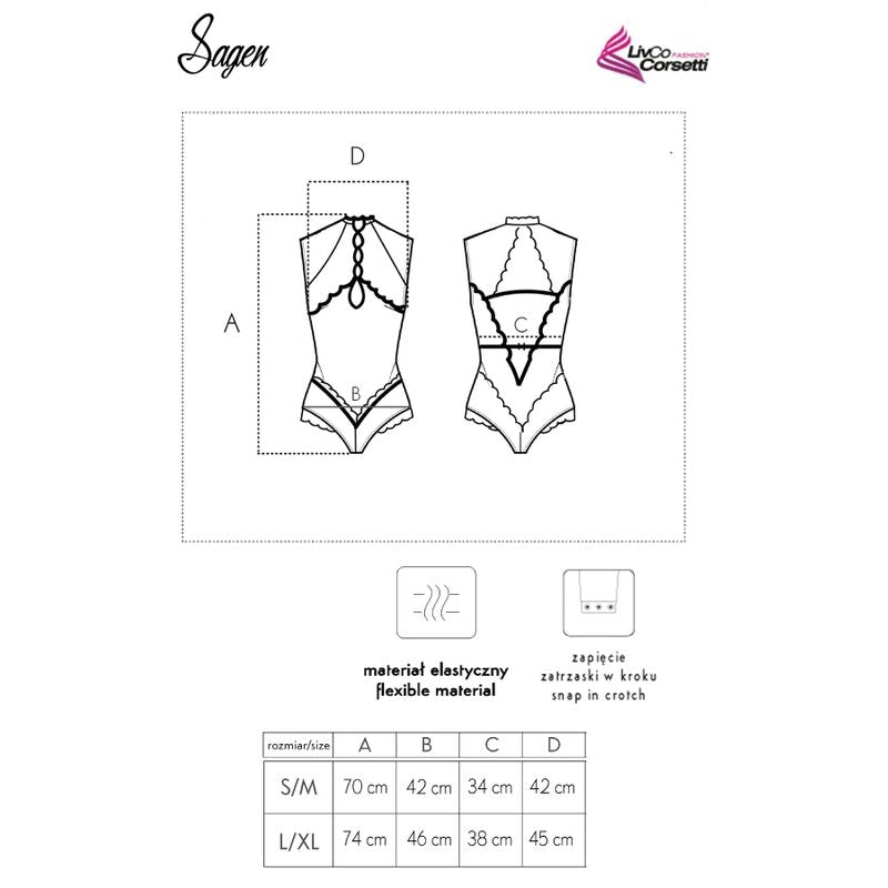 LIVCO CORSETTI FASHION - CORPS SAGEN LC 90694 NOIR - 7eme ciel
