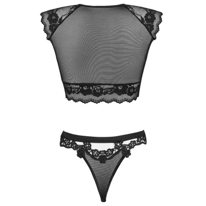 LIVCO CORSETTI FASHION - TIMOSAN LC 90631 SOUTIEN-GORGE + CULOTTE NOIR L/XL - 7eme ciel