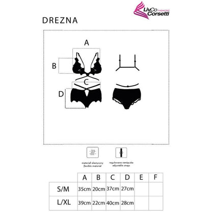 LIVCO CORSETTI FASHION - DREZNA LC 90733 SOUTIEN-GORGE + CULOTTE NOIR - 7eme ciel