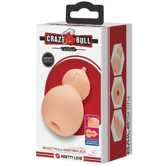 CRAZY BULL - MASTUBADOR EN FORME DE POITRINE CALEBASSE - 7eme ciel