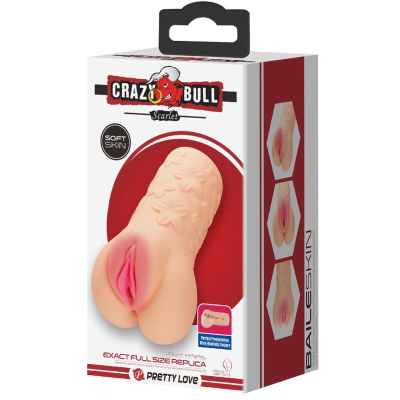 CRAZY BULL - MASTUBADOR ÉCARLATE EN FORME DE VAGIN - 7eme ciel
