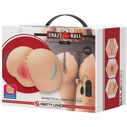 CRAZY BULL - VIBRATEUR RÉALISTE VAGIN ET ANUS KYLIE - 7eme ciel