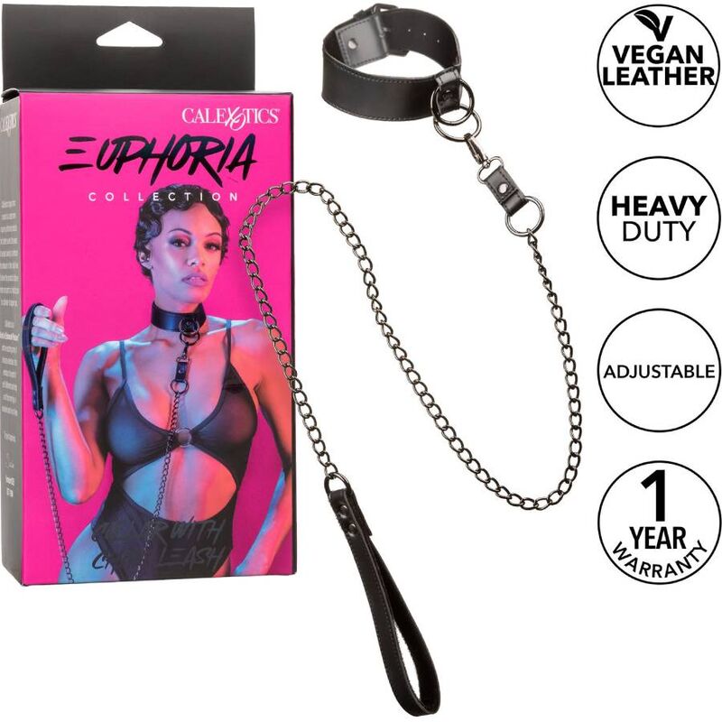 CALEXOTICS - EUPHORIA COLLIER AVEC LAISSE CHAÎNE - 7eme ciel