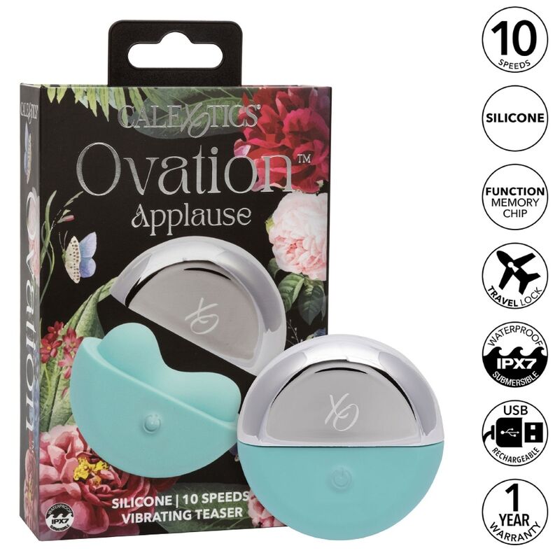 CALEXOTICS - OVATION STIMULATEUR DAPLAUSES VERT AQUA - 7eme ciel
