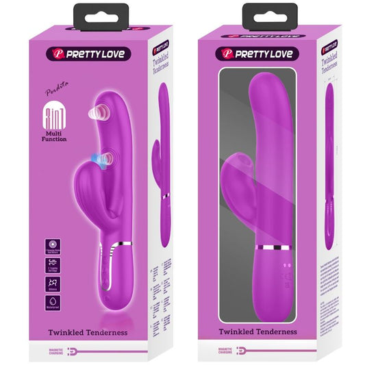 PRETTY LOVE - VIBRATEUR POINT G MULTIFONCTION 3 EN 1 PERLITA VIOLET - 7eme ciel