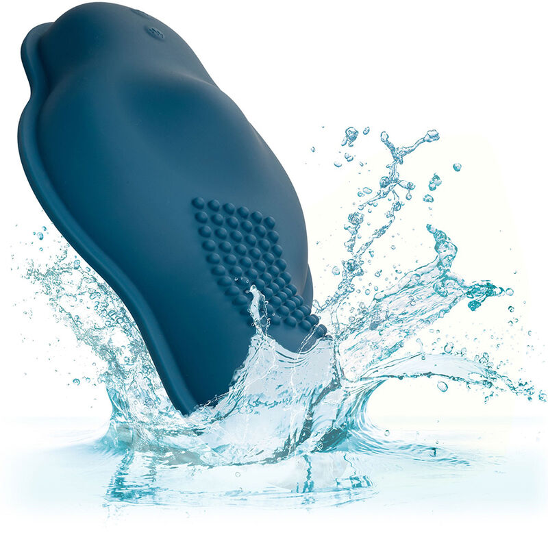 CALEXOTICS - RIDER MASSAGER DOUBLE MOTEUR TÉLÉCOMMANDE BLEU - 7eme ciel