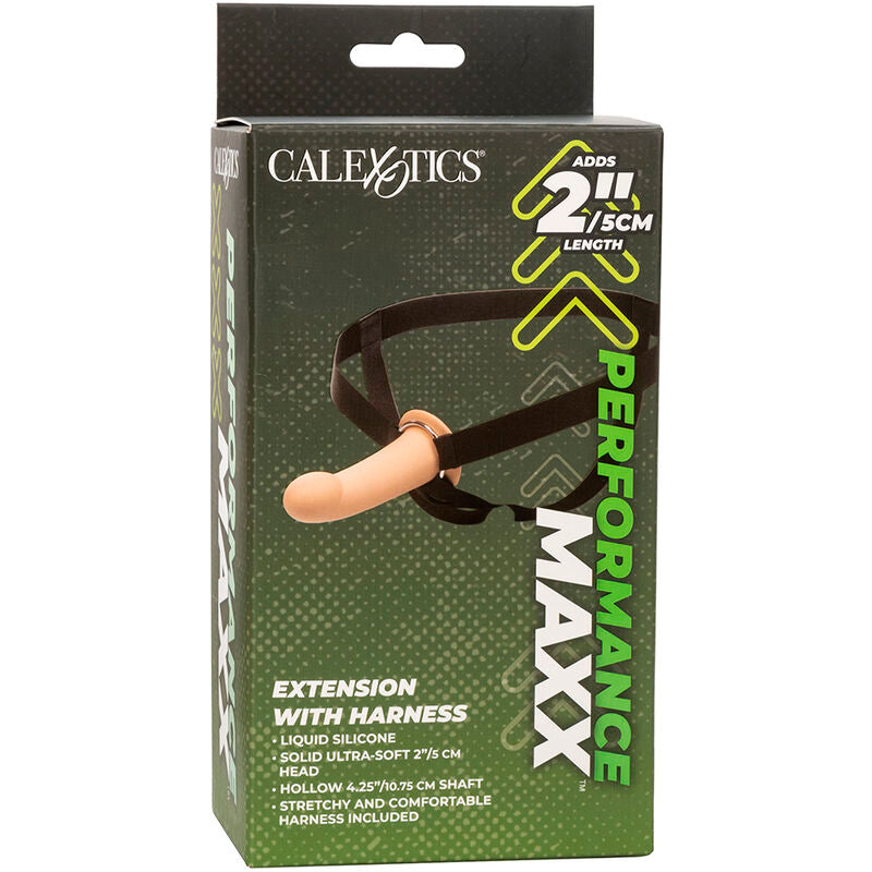 CALEXOTICS - EXTENSION PERFORMANCE MAXX AVEC HARNAIS PEAU CLAIRE - 7eme ciel