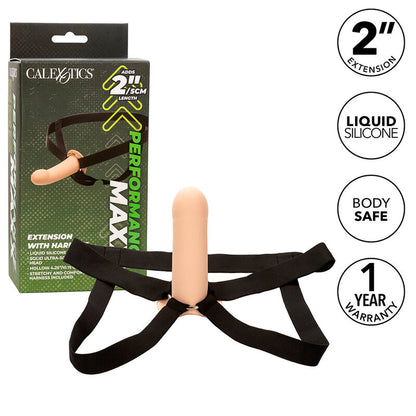 CALEXOTICS - EXTENSION PERFORMANCE MAXX AVEC HARNAIS PEAU CLAIRE - 7eme ciel