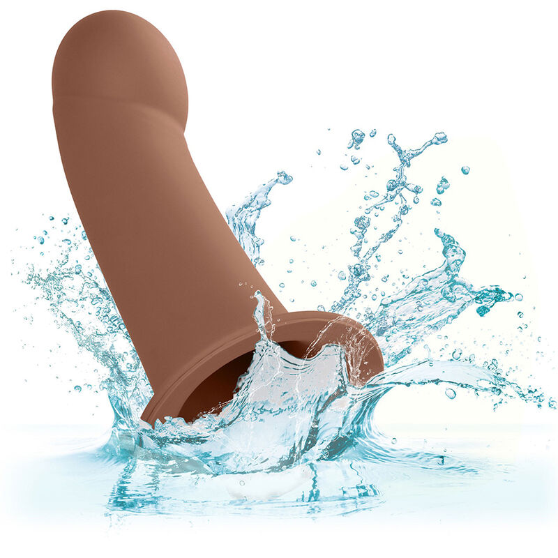 CALEXOTICS - EXTENSION PERFORMANCE MAXX AVEC HARNAIS PEAU BRUN - 7eme ciel