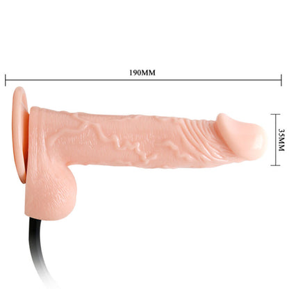 DANCE - GODE GONFLABLE RÉALISTE AVEC VENTOUSE 15 CM - 7eme ciel