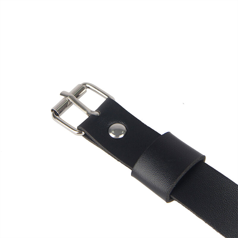 SUBBLIME - HARNAIS DE JAMBE CHAÎNE CUIR NOIR TAILLE UNIQUE - 7eme ciel