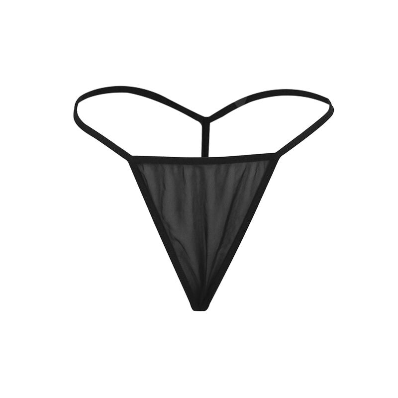 SUBBLIME - TISSU TULLE BABYDOLL AVEC DENTELLE ET DÉTAIL FLEUR NOIR S/M - 7eme ciel