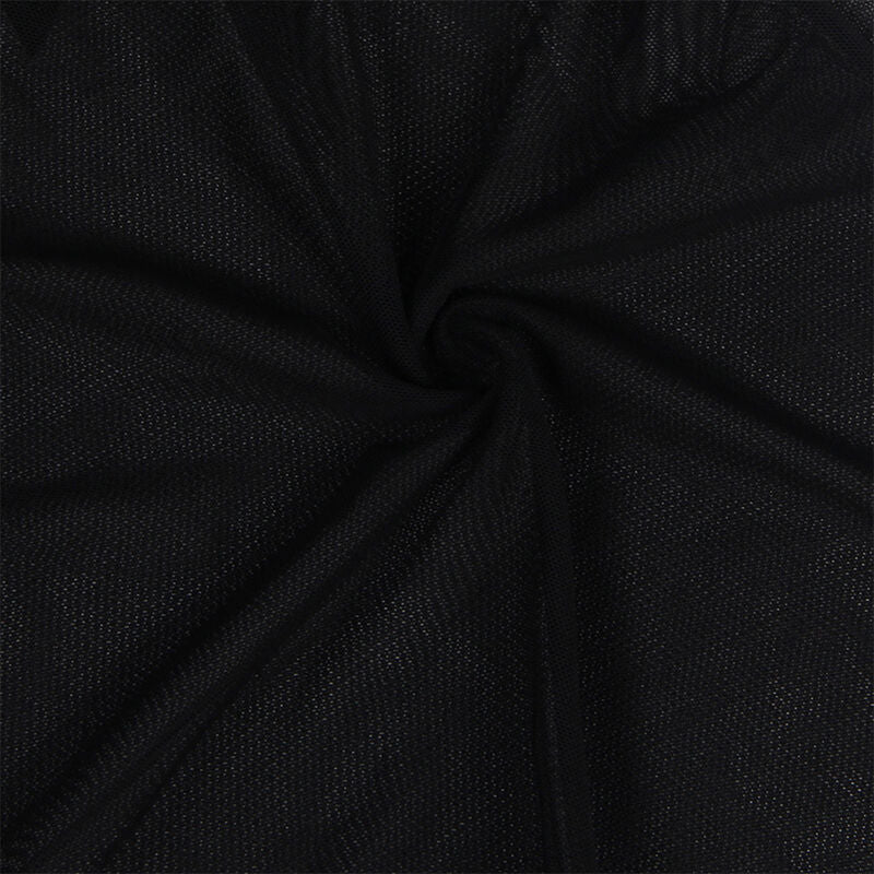 SUBBLIME - TISSU TULLE BABYDOLL AVEC DENTELLE ET DÉTAIL FLEUR NOIR S/M - 7eme ciel