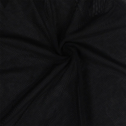 SUBBLIME - TISSU TULLE BABYDOLL AVEC DENTELLE ET DÉTAIL FLEUR NOIR S/M - 7eme ciel