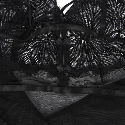 SUBBLIME - BABYDOLL  BRETELLES EN DENTELLE RÉGLABLES NOIR S/M - 7eme ciel
