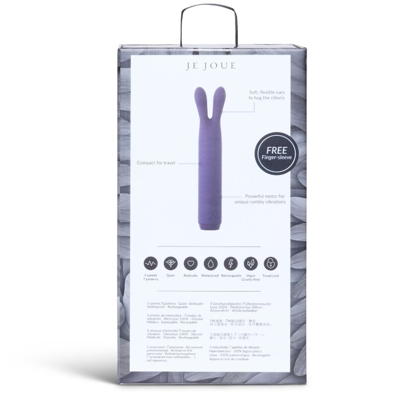 JE JOUE - BALLE VIBRANTE LAPIN VIOLET - 7eme ciel