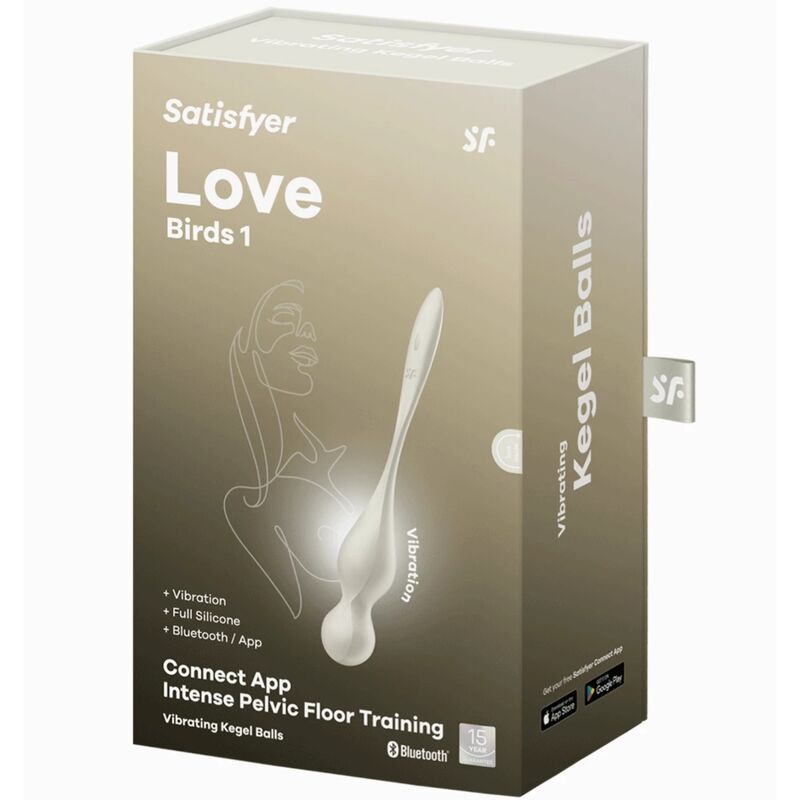 SATISFYER - BALLES VIBRANTES DE KEGEL LOVE BIRDS BLANCHES - 7eme ciel