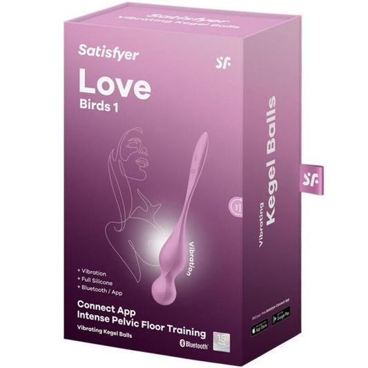 SATISFYER - BALLES VIBRANTES DE KEGEL LOVE BIRDS ROSE - 7eme ciel