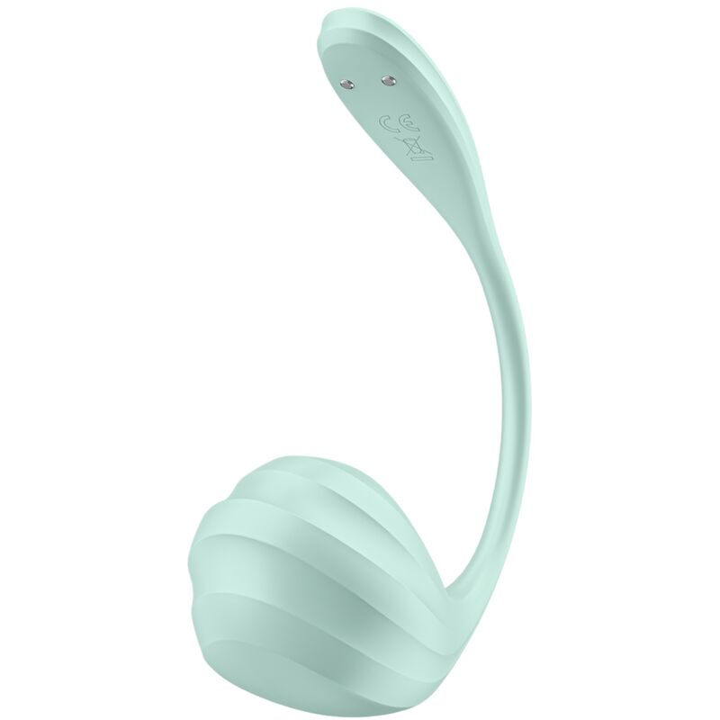 SATISFYER - APPLICATION GRATUITE STIMULATEUR DE POINT G PÉTALE LISSE VERT D'EAU - 7eme ciel