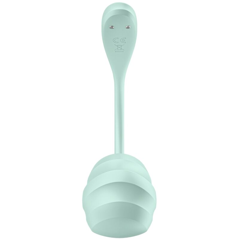 SATISFYER - APPLICATION GRATUITE STIMULATEUR DE POINT G PÉTALE LISSE VERT D'EAU - 7eme ciel