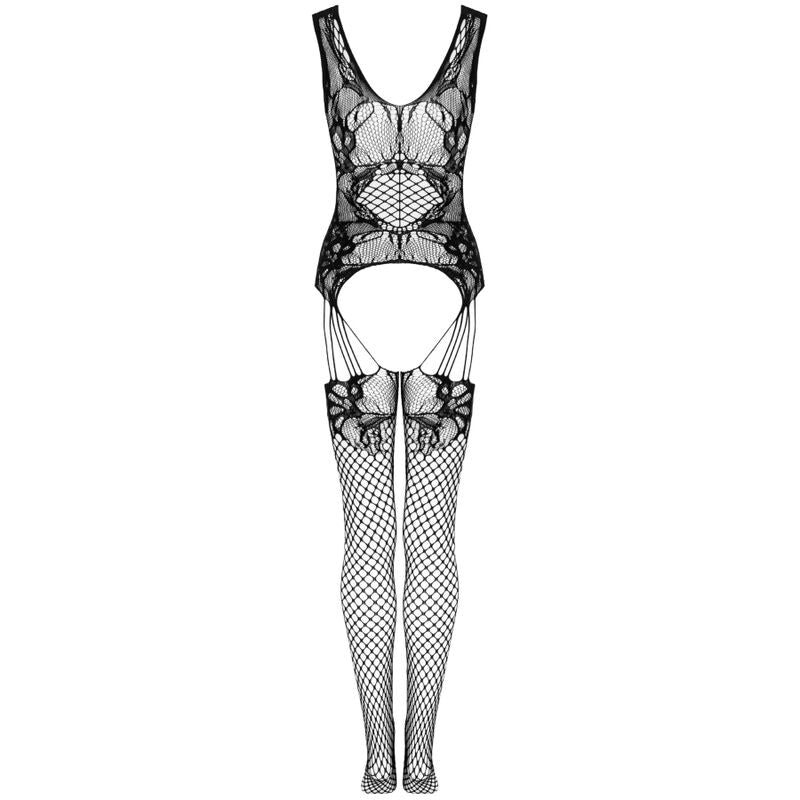 LIVCO CORSETTI FASHION - BODYSTOCKING JULOVE NOIR TAILLE UNIQUE - 7eme ciel