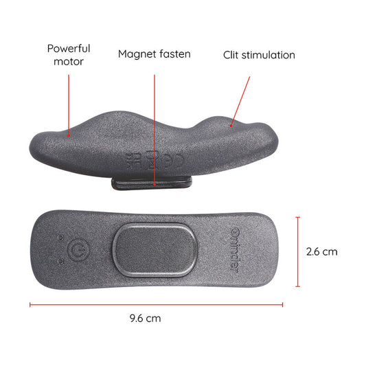 ONINDER - VIBRATEUR RECHARGEABLE MANILA PANTY 9 VITESSES 9,6 CM X 2,6 CM - APPLICATION GRATUITE - 7eme ciel