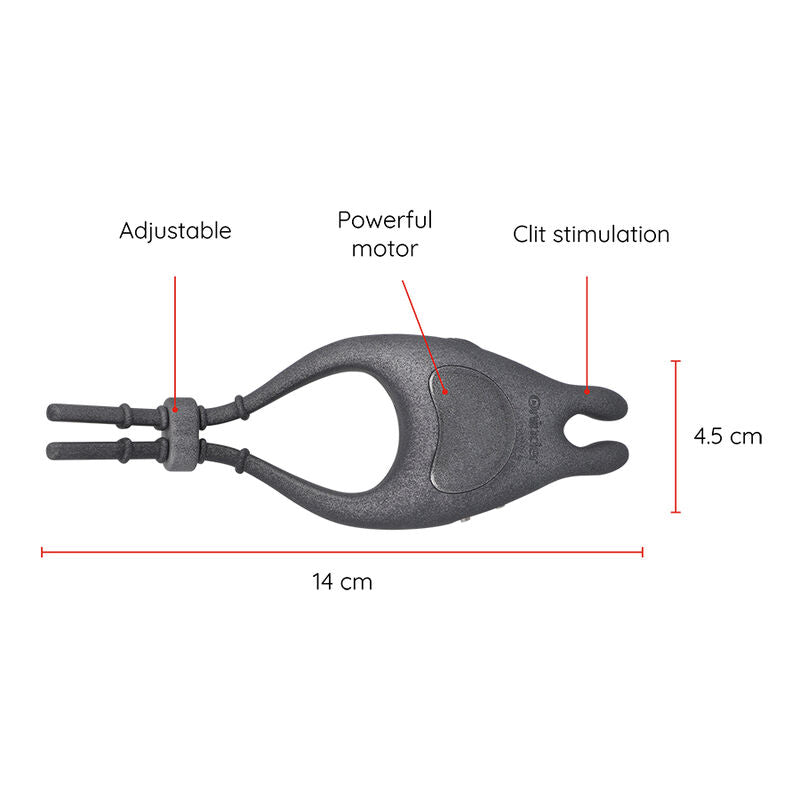 ONINDER - ANNEAU VIBRATEUR RÉGLABLE RECHARGEABLE PAMPA AVEC STIMULATEUR DE CLITORIS 10 VITESSES - APPLICATION GRATUITE - 7eme ciel