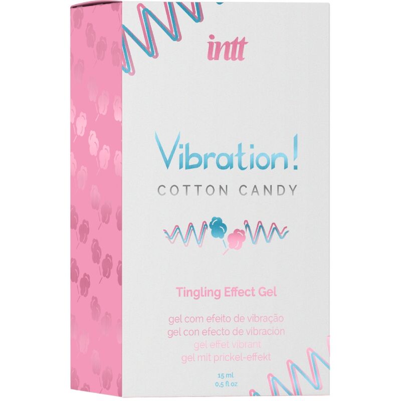 INTT - GEL VIBRATEUR LIQUIDE DE BARBE À PAPA PUISSANT STIMULANT INTIME 15 ML - 7eme ciel