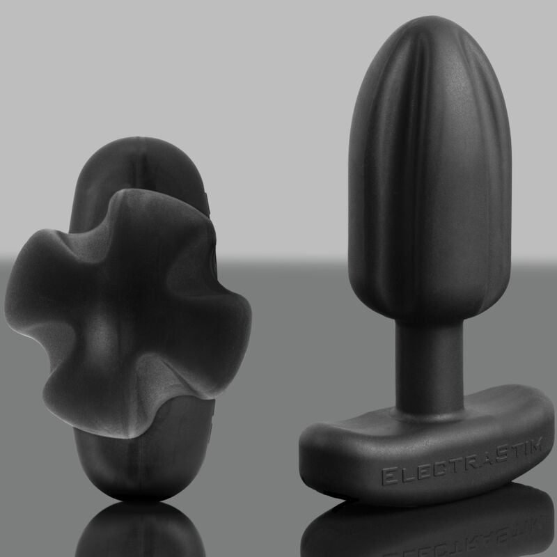 ELECTRASTIM - PLUG ANAL TARTARE QUADRIPOLAR SILICONE NOIR - 7eme ciel