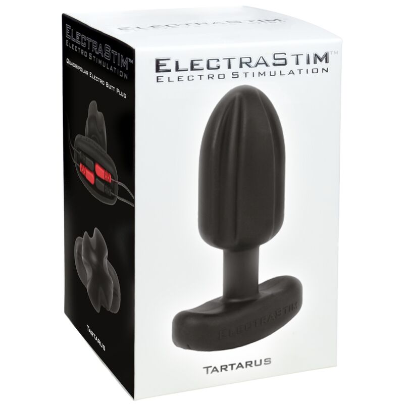 ELECTRASTIM - PLUG ANAL TARTARE QUADRIPOLAR SILICONE NOIR - 7eme ciel