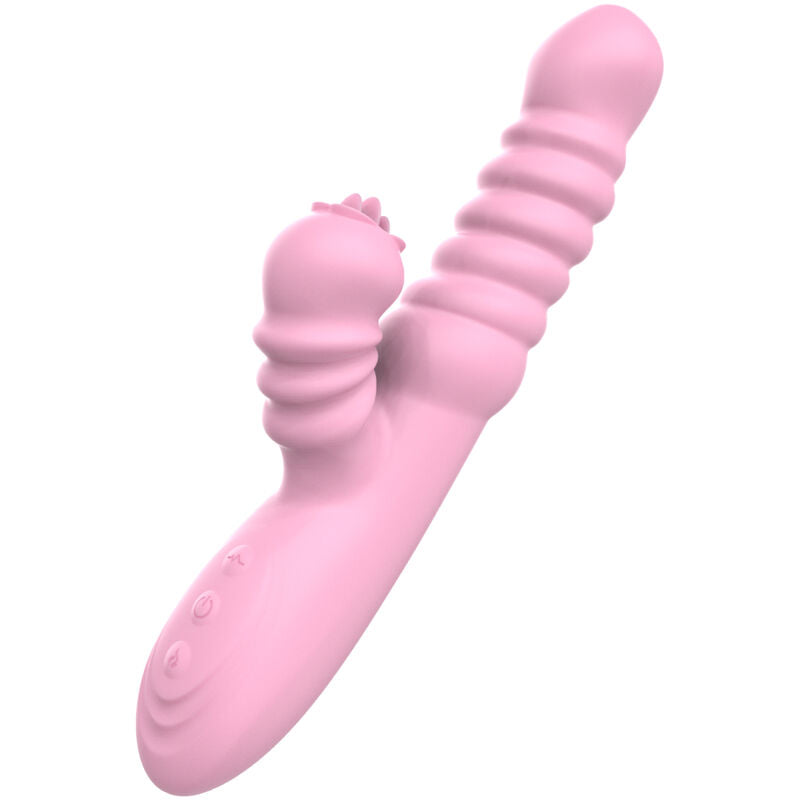 ARMONY - VIBRATEUR MULTIFONCTION AVEC LANGUE STIMULANTE EFFET CHALEUR ROSE - 7eme ciel
