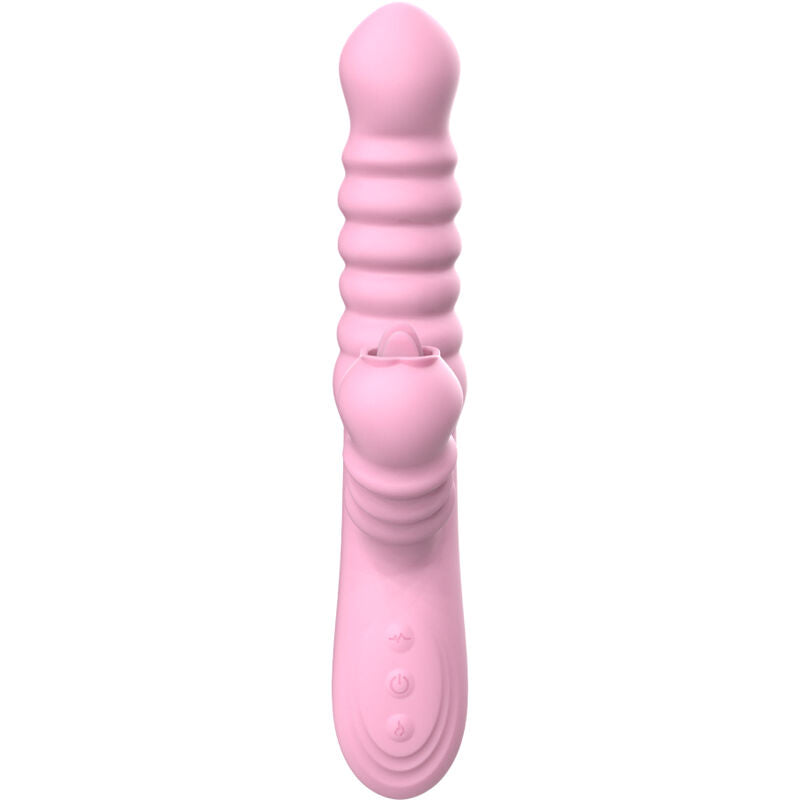 ARMONY - VIBRATEUR MULTIFONCTION AVEC LANGUE STIMULANTE EFFET CHALEUR ROSE - 7eme ciel