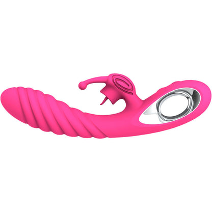 ARMONY - VIBRATEUR VICKY RABBIT AVEC LANGUE  ANNEAU DE TIRAGE FUCHSIA - 7eme ciel