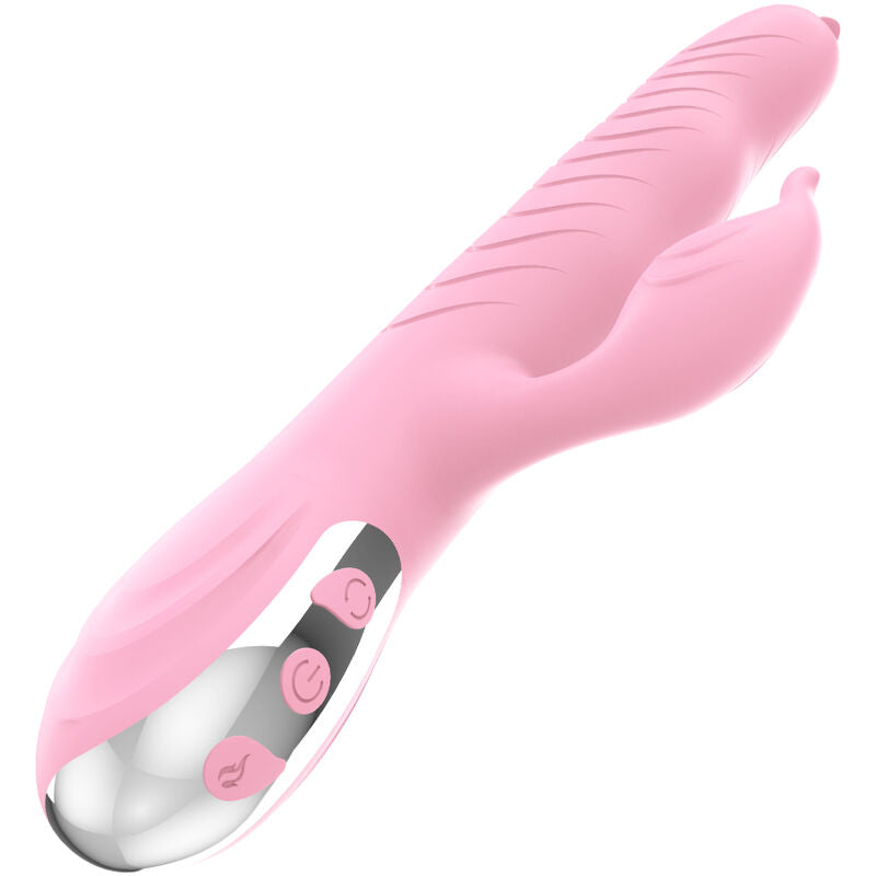 ARMONY - VIBRATEUR MARCIA & POUSSÉE DOUBLE LANGUE EFFET CHALEUR ROSE - 7eme ciel