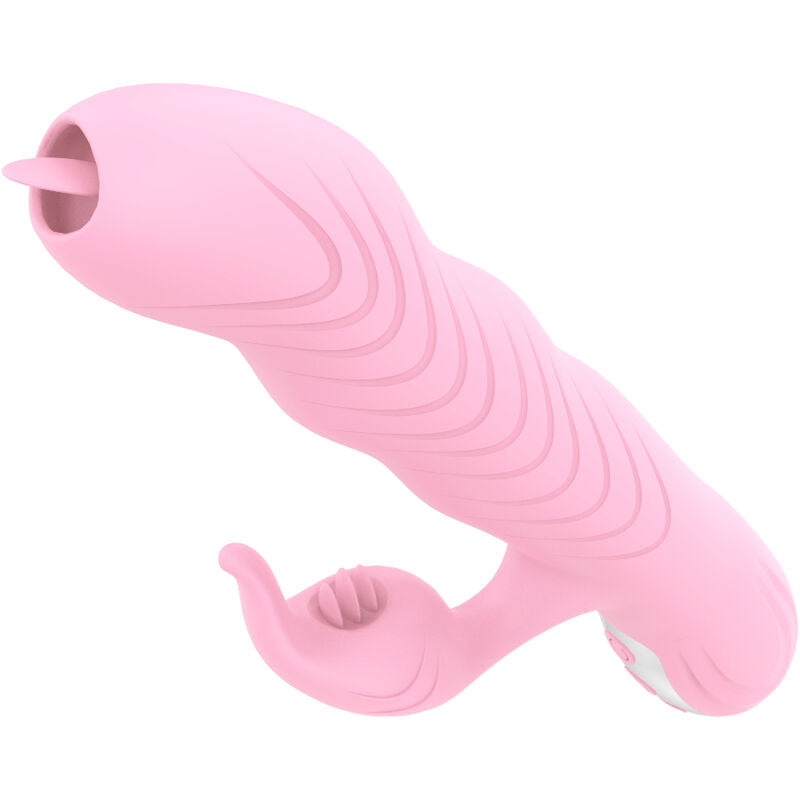ARMONY - VIBRATEUR MARCIA & POUSSÉE DOUBLE LANGUE EFFET CHALEUR ROSE - 7eme ciel