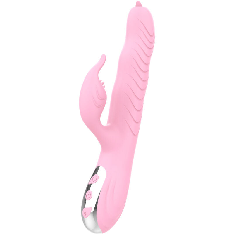 ARMONY - VIBRATEUR MARCIA & POUSSÉE DOUBLE LANGUE EFFET CHALEUR ROSE - 7eme ciel