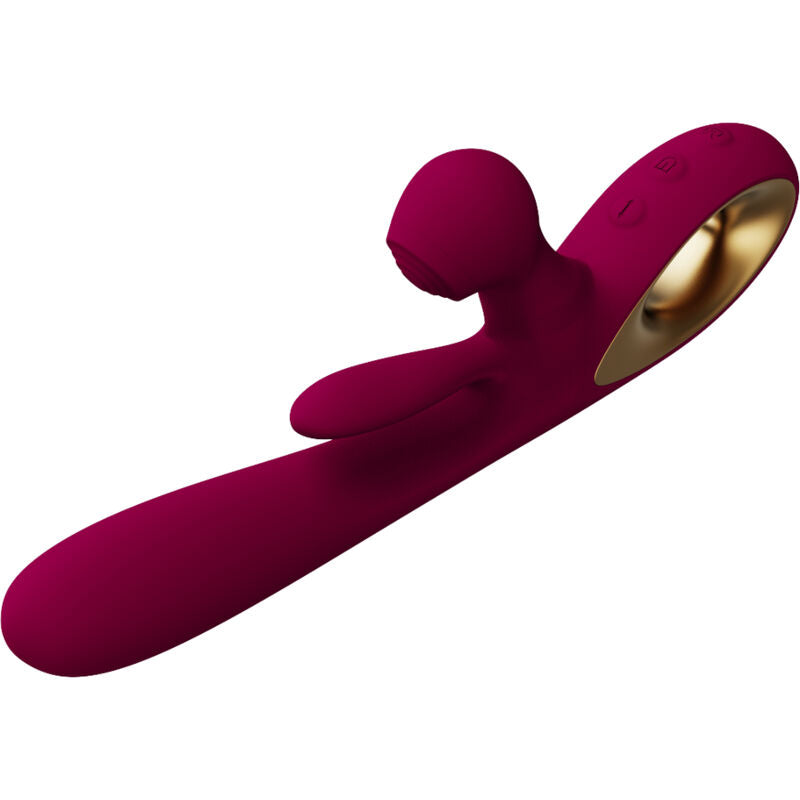 ARMONY - VIBRATEUR IMPACT SWING & DOUBLE STIMULATEUR MODÈLE 1 BORDEAUX - 7eme ciel