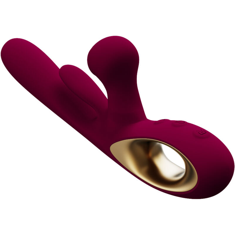 ARMONY - VIBRATEUR IMPACT SWING & DOUBLE STIMULATEUR MODÈLE 1 BORDEAUX - 7eme ciel