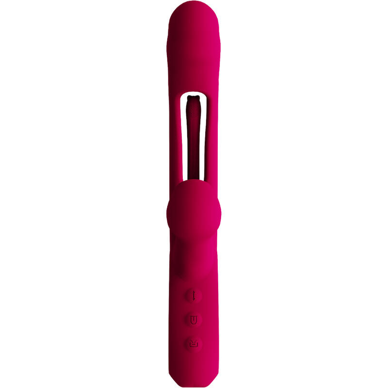 ARMONY - VIBRATEUR IMPACT SWING & DOUBLE STIMULATEUR MODÈLE 2 BORDEAUX - 7eme ciel