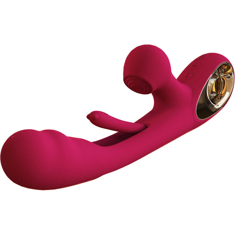 ARMONY - VIBRATEUR IMPACT SWING & DOUBLE STIMULATEUR MODÈLE 2 BORDEAUX - 7eme ciel