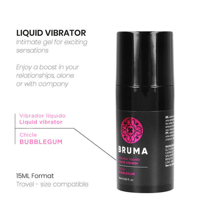 BRUMA - VIBRATEUR LIQUIDE ULTRA GLISSANT BUBBLEGUM 15 ML - 7eme ciel