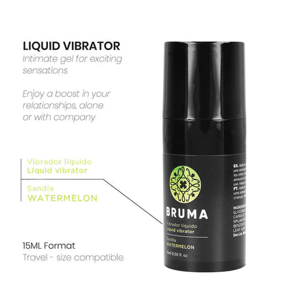 BRUMA - VIBRATEUR LIQUIDE ULTRA GLISSANT Pastèque 15 ML - 7eme ciel
